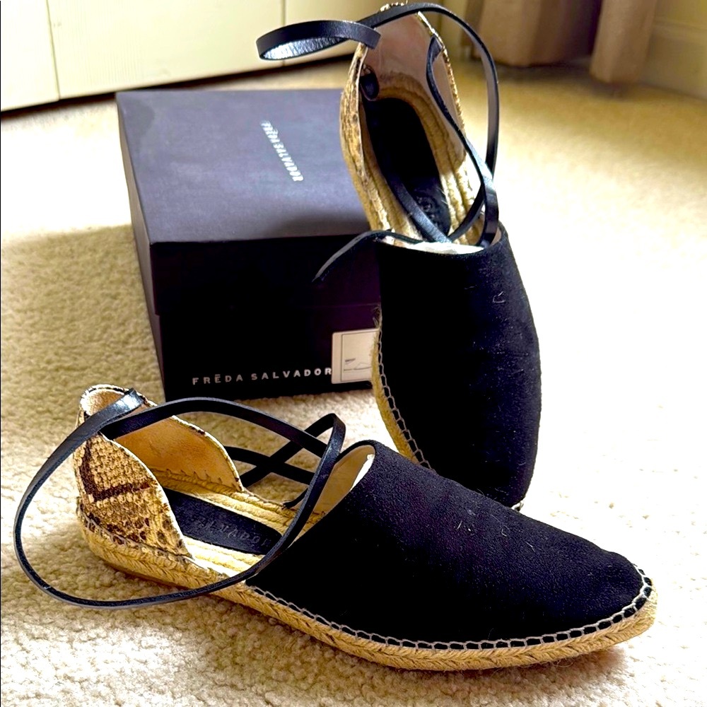 FREDA SALVADOR “Aria” ankle wrap espadrille
